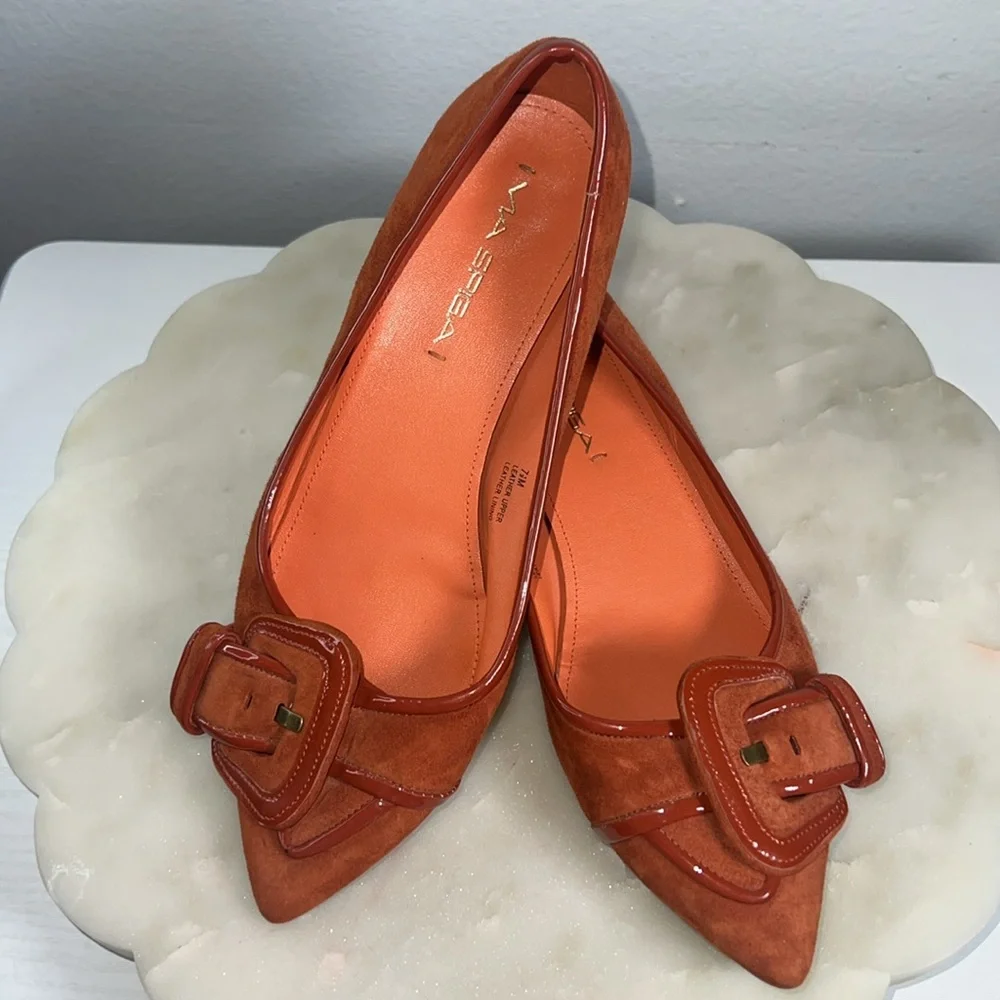 Via Spiga Deandra Buckle Flats Sz. 7.5 M - Picture 8 of 10